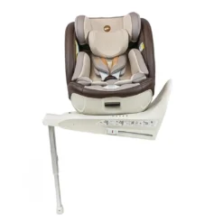 Vue de face du siège auto rotatif Kidilo Premium S360 en position verticale