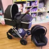 Pack poussette réversible Confort+ Noire – Simple Life