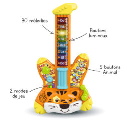 Guitare electrique enfant tigre - Jungle Rock - VTech