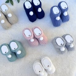 Chaussons bébé en tricot Bamboo