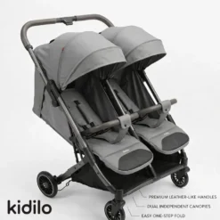 Poussette double twin Kidilo