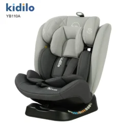 Siège auto évolutif Kidilo YB110A noir groupe 0 1 2 3 harnais 5 points 0 à 36 kg Allobebe Maroc gris