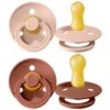 2 Sucettes tetine ronde Blush 6 mois- Bibs