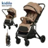 Poussette Réversible K919 – Kidilo marron coffee