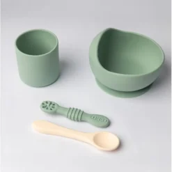 YUMMY Coffret Repas Silicone 4M+ bleu disponible sur magasin bébé ain chok bouskoura