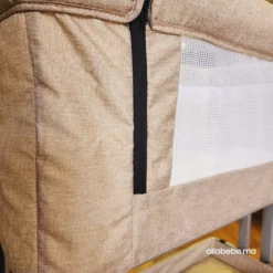 tissu haute qualité resprant berceau Cododo Naissance Beige