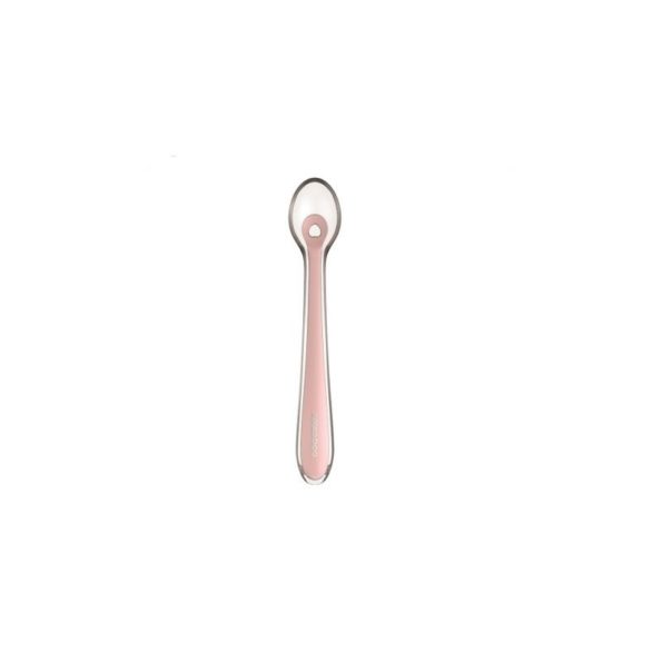 Interbaby Bol et cuillère en silicone Rose 