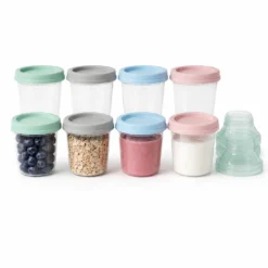 8 Pots de Conservation Mammia 180 ml - Fraîcheur et Organisation