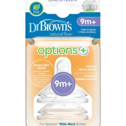 Pack de 2 Tétines Cole large L4 9mois+ - Dr. Brown's
