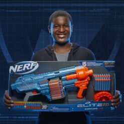 Nerf Elite 2.0, blaster Shockwave RD-15, 30 fléchettes Nerf, barillet rotatif 15 fléchettes, personnalisable - Nerf