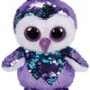 Peluche à sequins Moonlight le Hibou 23 cm - Flippables