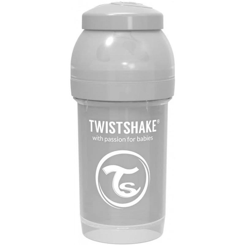 TWISTSHAKE - BIBERON ANTI COLIQUE 180ML DES LA NAISSANCE BLANC