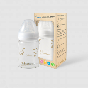 Avent : Biberon Natural en Verre anti-colique 0M+ 120 ml - Allobebe Maroc