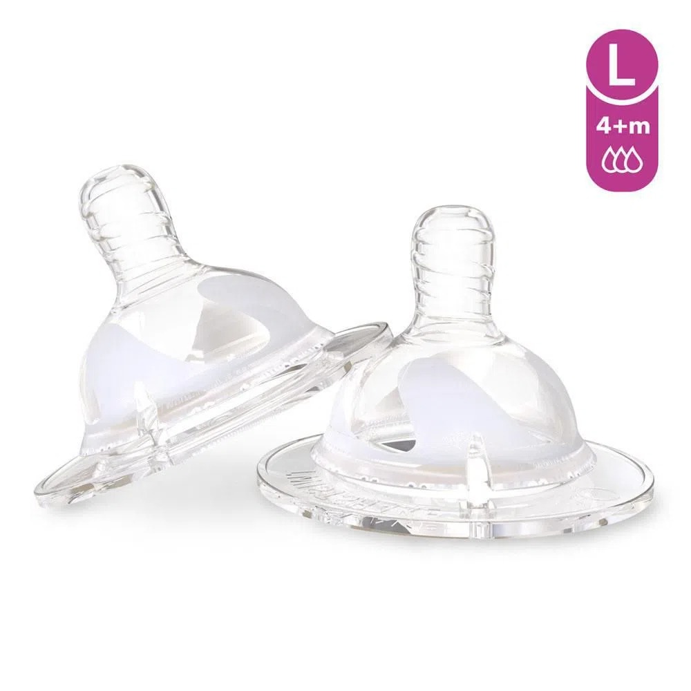 TWISTSHAKE Tétine anti-coliques taille Plus 6 mois+ silicone, lot de 2