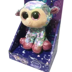 Peluche sequins Tulip le mouton 15 cm - Flippables Small