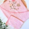 Cape de Bain Bébé avec Gant Motif Fleurs -  Bebekevi