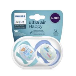 Sucettes Ultra Air papa 6-18 Mois - philips Avent
