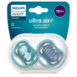 Lot de 2 Sucette ultra air 18 Mois +  Avent-philips