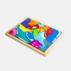 Puzzle Encastrement Bois Animaux Marins & Océan – 15 Pièces | Éveil Enfant Dès 2 A