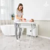 Baignoire Bébé 7 en 1 avec Support Pliable et Thermomètre Intégré
