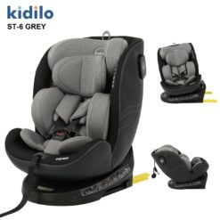 Siège auto rotatif 360 Isofix Kidilo ST-6 i-Size R129 beige noir gris 0 à 36 kg Allobebe Maroc