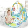 Tapis d’Éveil Piano Lumineux et Musical – 5 Jouets Suspendus