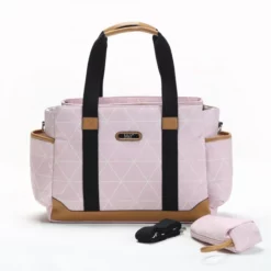 Sac à langer intemporel Triangle Rose – M&Y