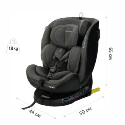 Siège Auto Isofix Rotatif  i-SIZE Grow Up ST6 - 0-150 cm/0-12ans - CozyMum