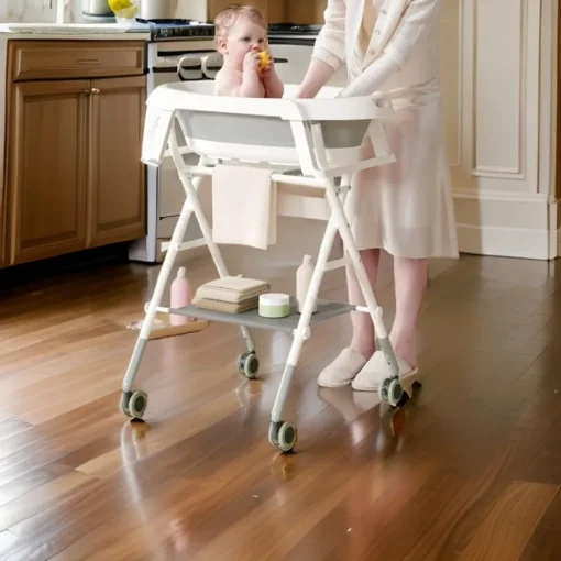Table à Langer et Baignoire Pliable