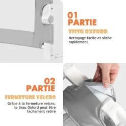 Barrière de lit 150 cm Safety Bed – Guimo