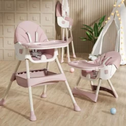 Chaise haute 2en1 Réglable PLiable - Mon bébé