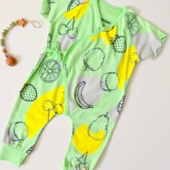 Grenouillère croisé en vert unisexe 1 pcs - wowo