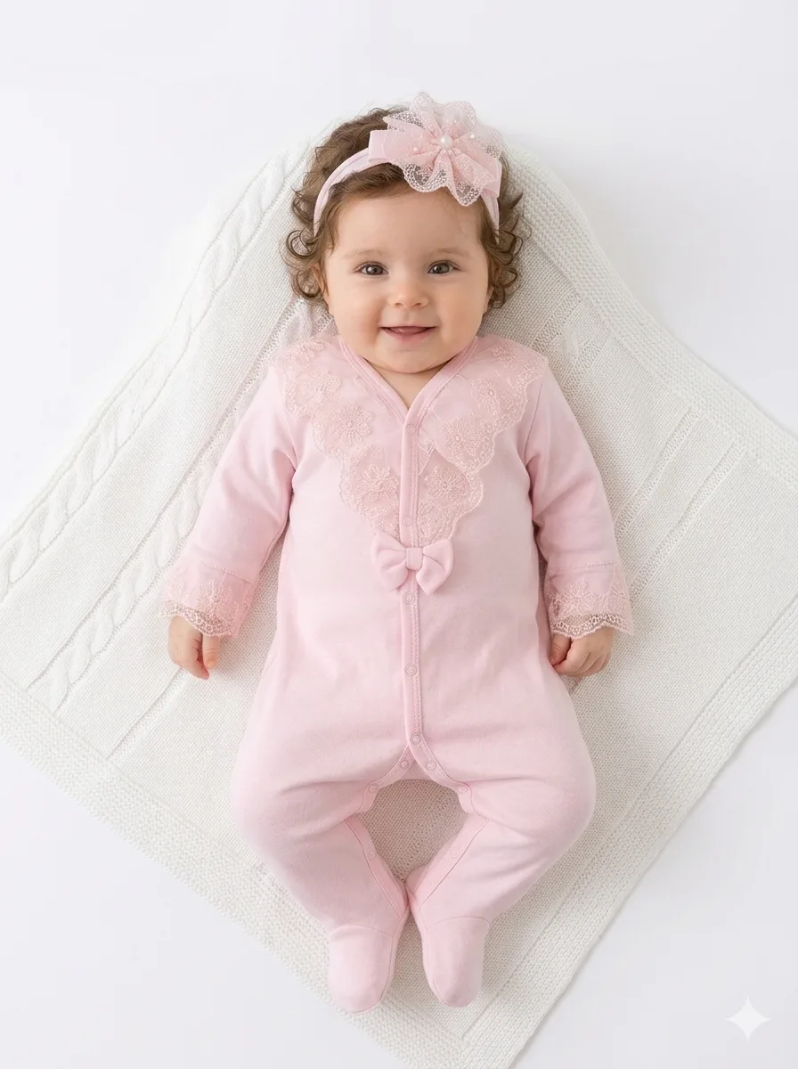 grenouillère bébé fille avec