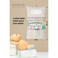 Trousse Organisateur essentiels bébé savane en violet - Hamur