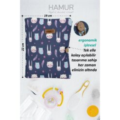 Trousse Organisateur essentiels bébé savane en violet - Hamur