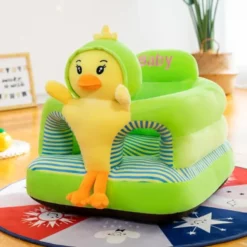 Coussin d’assise deluxe pour bébé Peluche - Vert