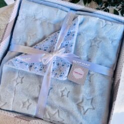 Couverture Bébé Imprimée Florale Étoilée 110x140 cm - Nafnaf