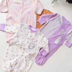 allobebe-allobebe-allobebe-Pack 3 Grenouillères Bébé – Confort Quotidien & Douceur Essentielle