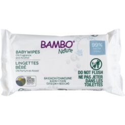 Water wipes Lingettes à l'eau sans parfum x64 - Bambo Nature