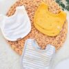 Lot de 3 Bavoirs en Coton Biorganic100% Pur - Caramell