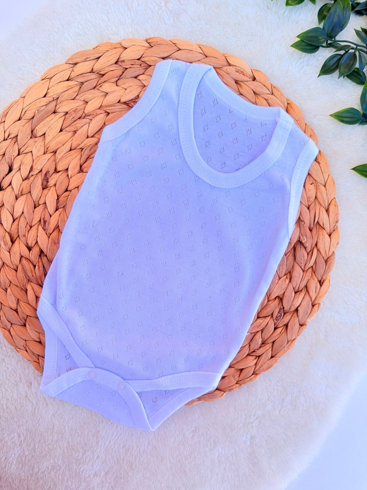 Body bébé sans manches coton biologique