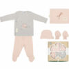 Set 5 pièces coton naissance planète Rose- BimbiDreams