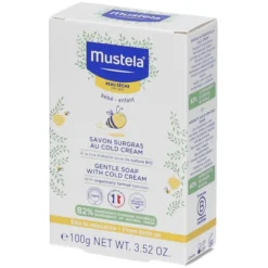 Savon Surgras à la Cire d'Abeille 100g + pochette offerte - Mustela
