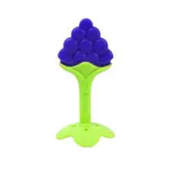 Anneau de Dentition Bébé – Raisin en Silicone Alimentaire