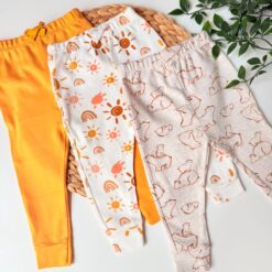 Pack 3 Pantalons Bébé : Coton Pur, Ultra-Doux & Jolis Designs