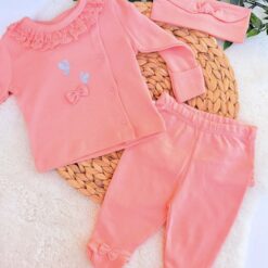 Pack Naissance 3 pcs papillon - L'Éclat de la Dentelle 100% coton