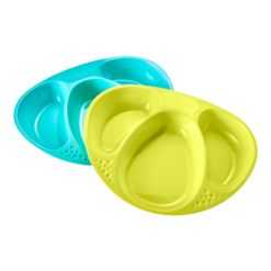 Tommee Tippee - 2 Assiettes à compartiments Explora 12m+