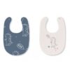 lot de 2 bavoirs coton dinos casual - BimbiDreams