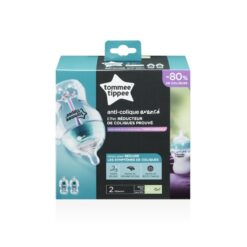 Lot de 2 Biberons Anticholique Avancé, 260 ml - Tommee Tippee
