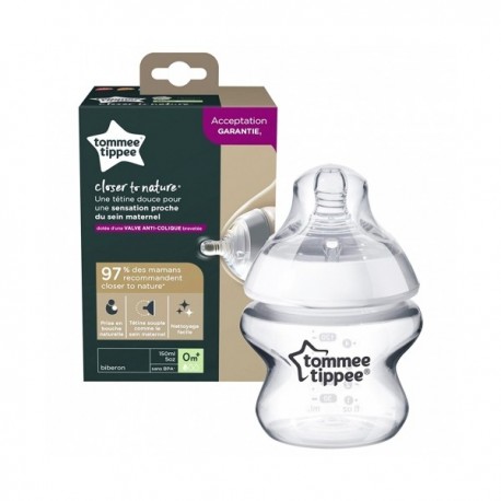 Tommee Tippee Closer To Nature Biberon, Tétine Imitant le Sein Matern